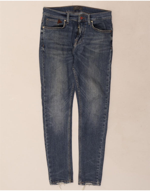 Jeans skinny da uomo Zara EU 38 Small W30 L28 Cotone blu