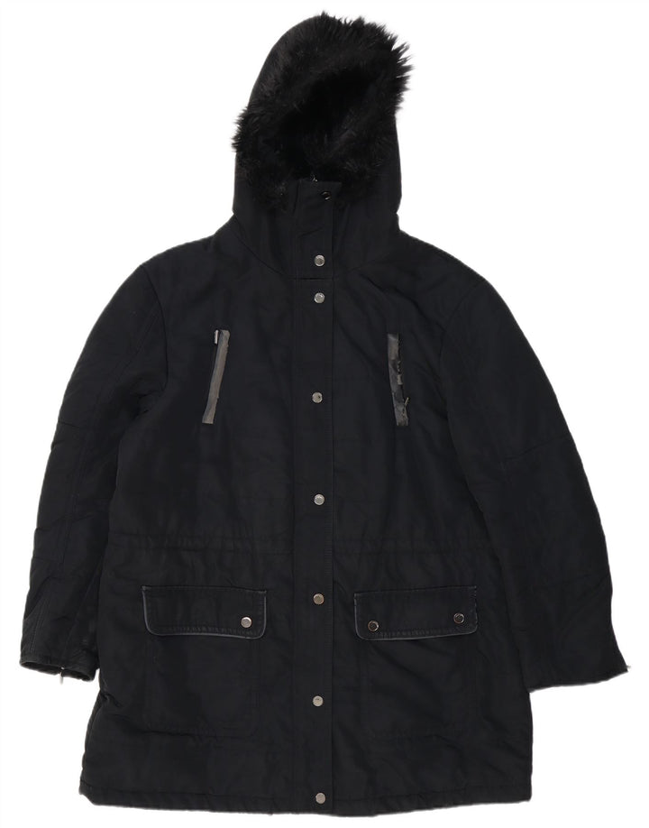 Giacca Parka con cappuccio Autograph da donna Marks & Spencer UK 18 XL Nera