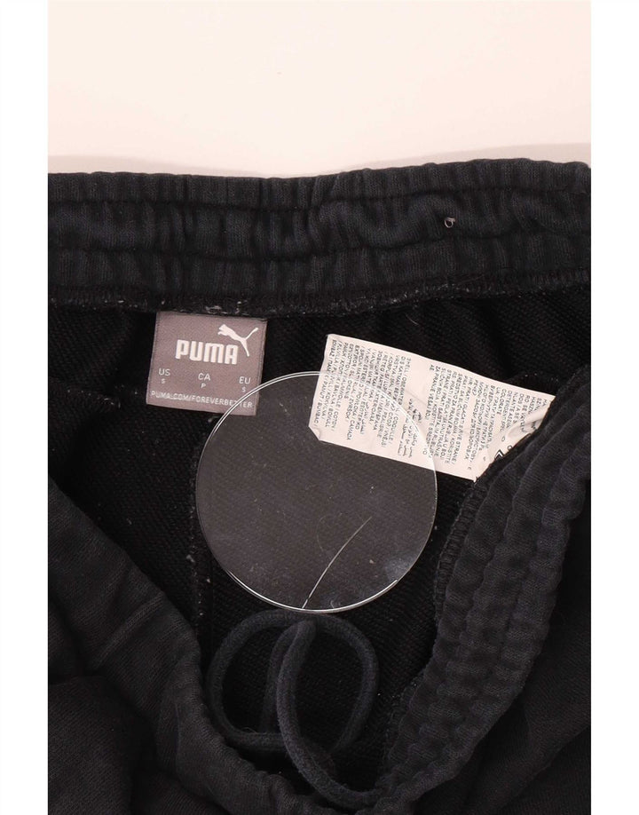Pantaloncini sportivi da uomo Puma piccoli in cotone nero
