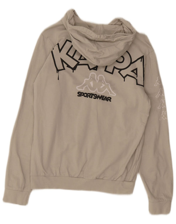 Felpa con cappuccio grafica Kappa da bambino 15-16 anni Beige