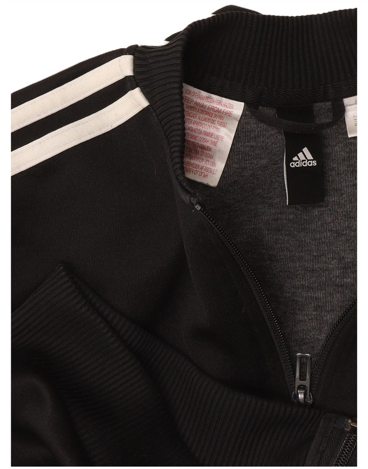 Giacca da ginnastica da donna Adidas UK 12 media nera
