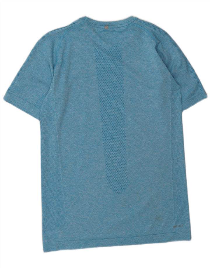 T-shirt Nike Dri Fit da uomo, piccola, in poliestere chiazzato blu