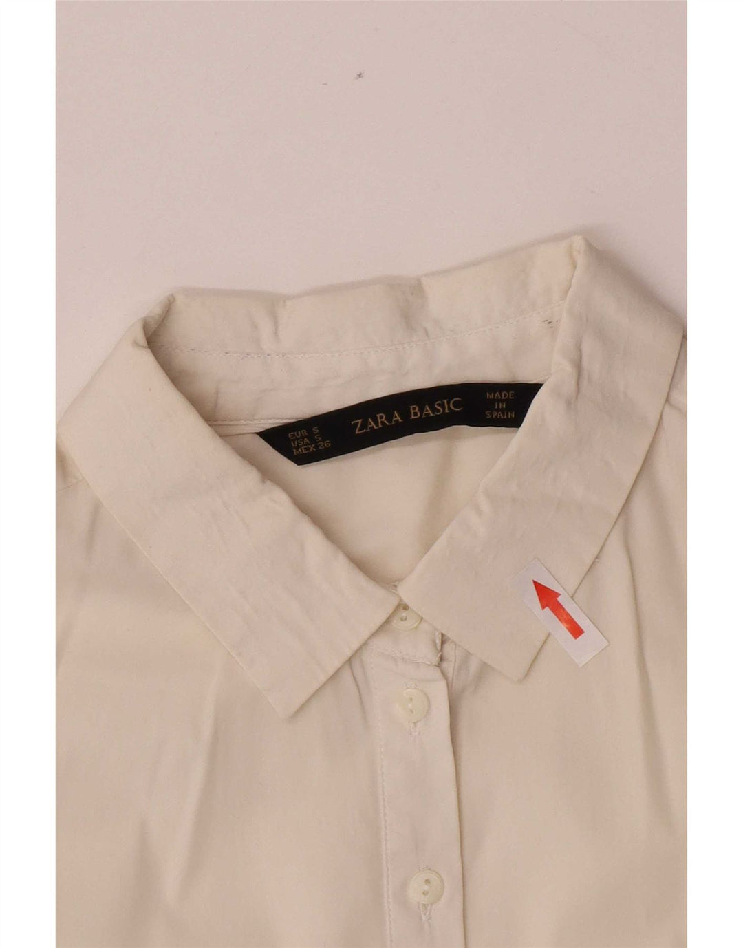 Maglia pullover con maniche a 3/4 da donna Zara UK 10 piccola bianca