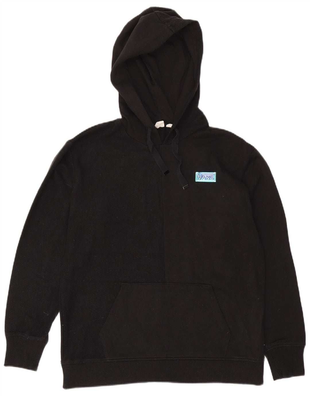 Felpa con cappuccio da uomo Vans, cotone medio nero