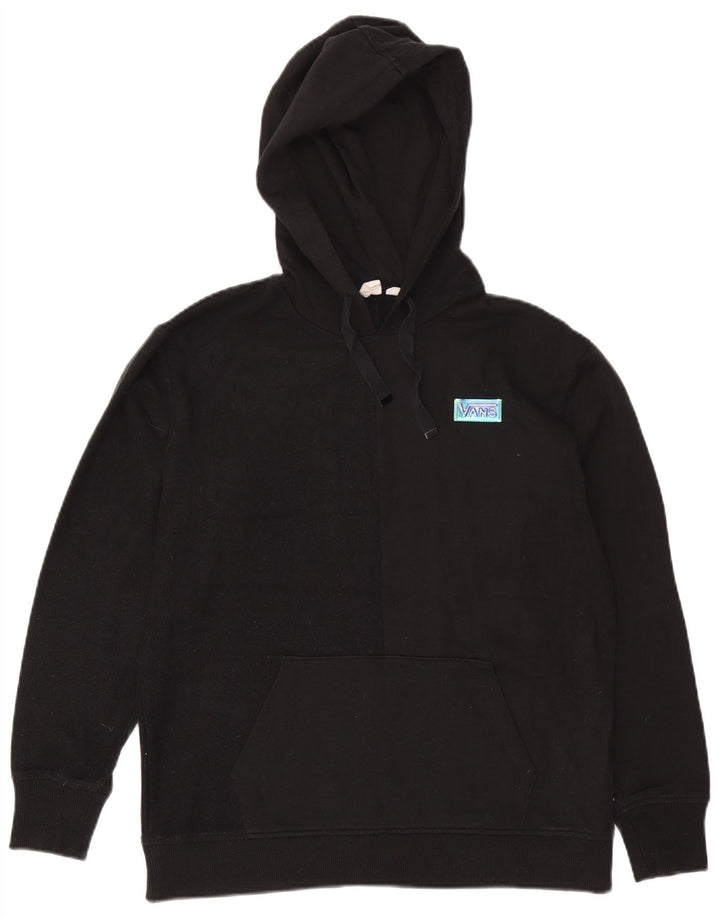Felpa con cappuccio da uomo Vans, cotone medio nero