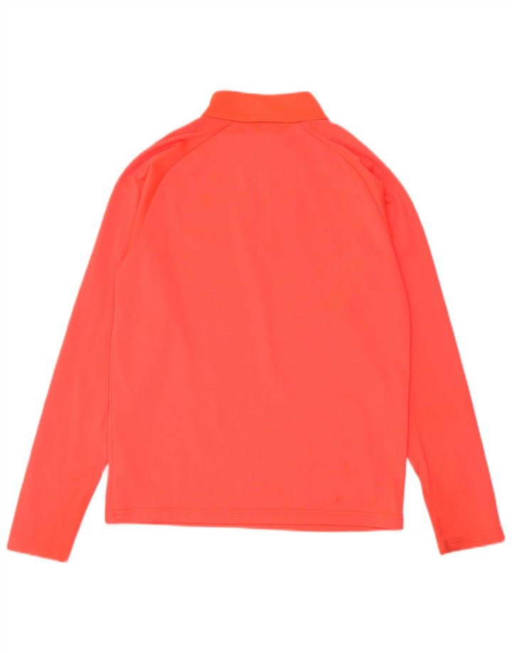 Top della tuta PUMA da ragazzo con zip e collo, 11-12 anni, colore rosso