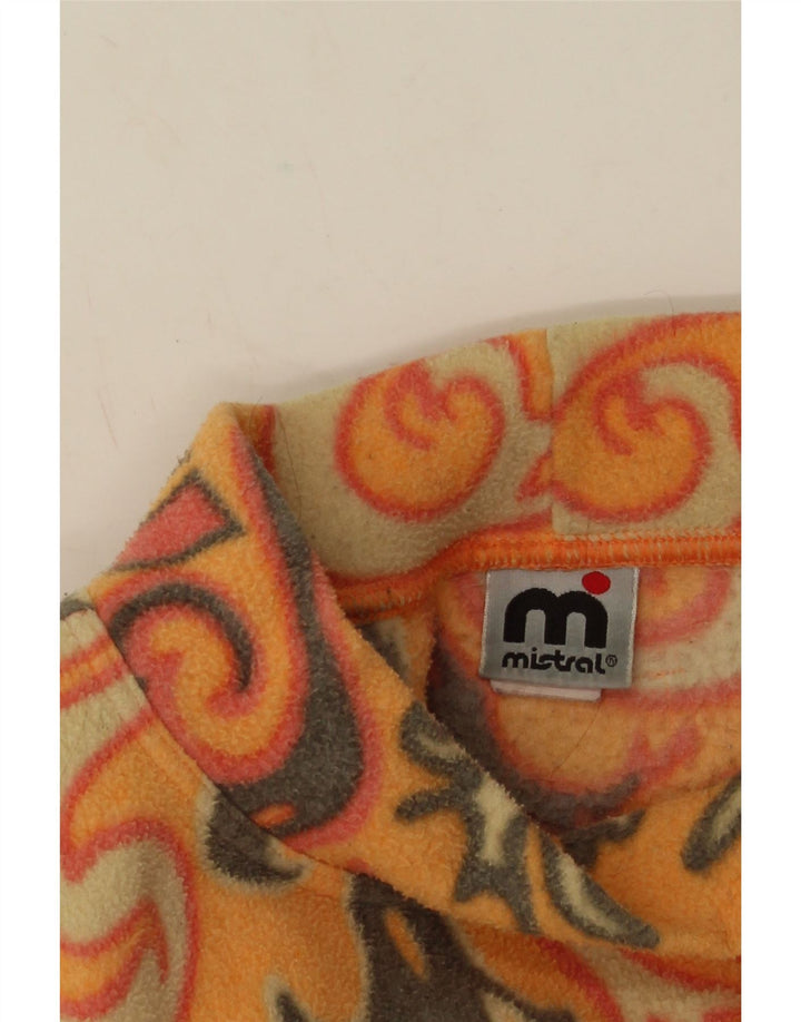 Maglione in pile da uomo Mistral grande arancione Paisley