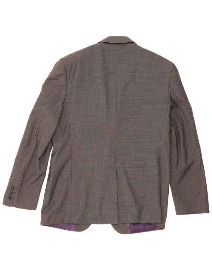 Giacca blazer a 2 bottoni sartoriale da uomo Marks & Spencer IT 52 XL lana grigia