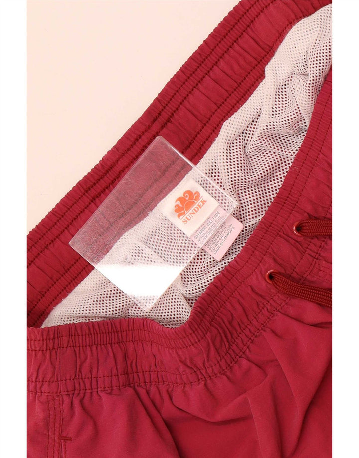 Pantaloncini da bagno da uomo Sundek grandi in nylon rosa
