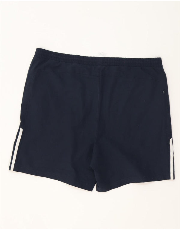 Pantaloncini sportivi da uomo Adidas Large blu navy in poliestere