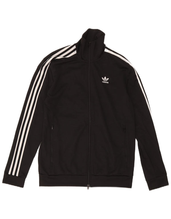 Giacca da ginnastica da uomo Adidas Small nera in poliestere