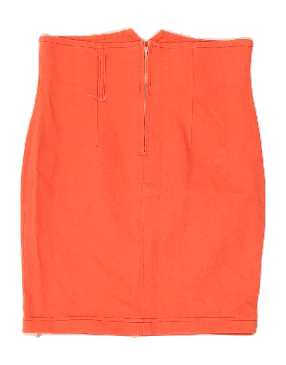 VINTAGE Womens Pencil Skirt W28 Medium Orange Vintage Vintage and Second-Hand Vintage from Messina Hembry 