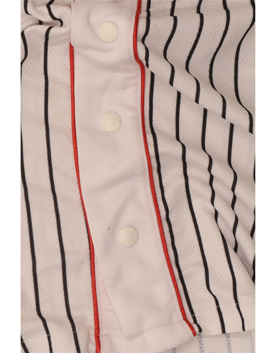 Maglia grafica da uomo Starter Top in poliestere a righe bianche piccole