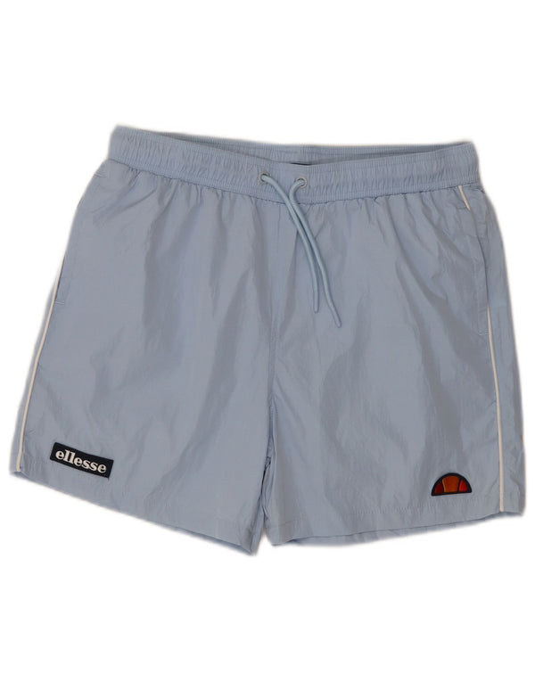 Ellesse Womens Sport Shorts UK 14 Medium Blue Polyamide