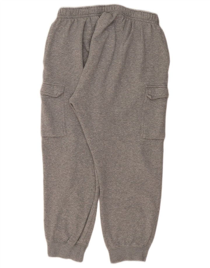 Pantaloni della tuta cargo Nike da uomo, pantaloni da jogging, grandi, in cotone grigio