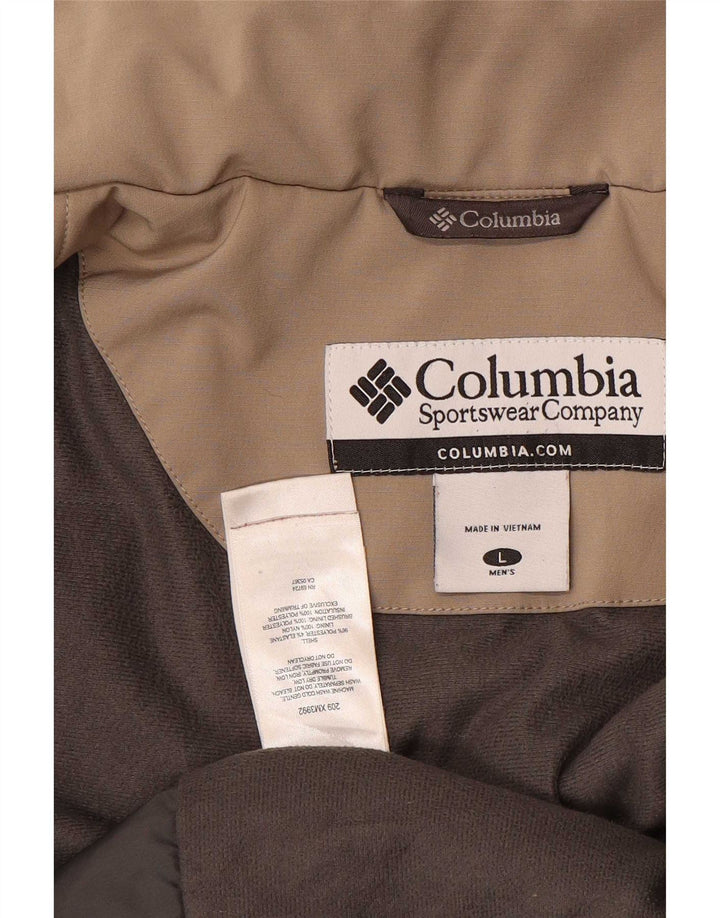 Giacca a vento da uomo Columbia UK 40 Large Beige Poliestere
