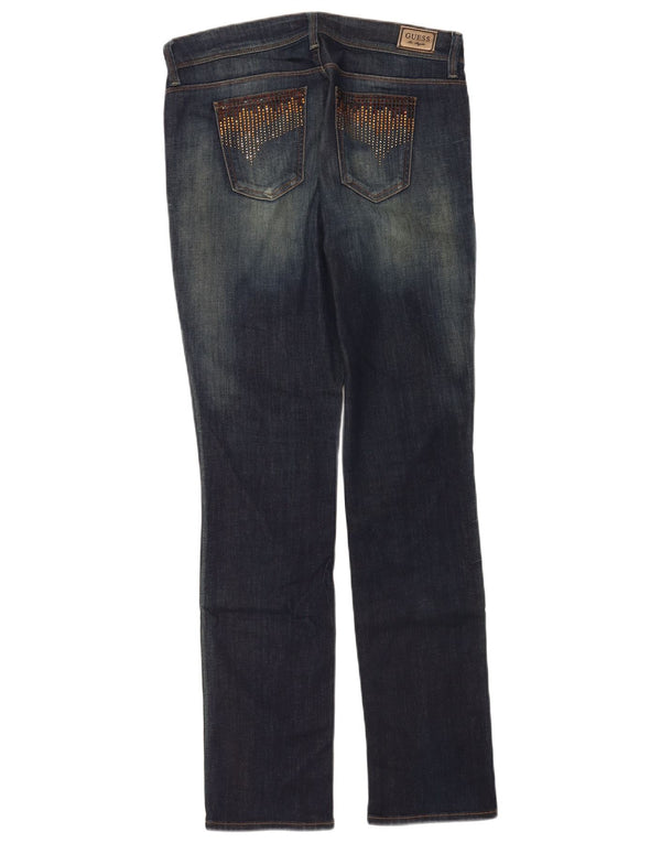 Jeans skinny a sigaretta da donna Guess W30 L33 cotone blu navy