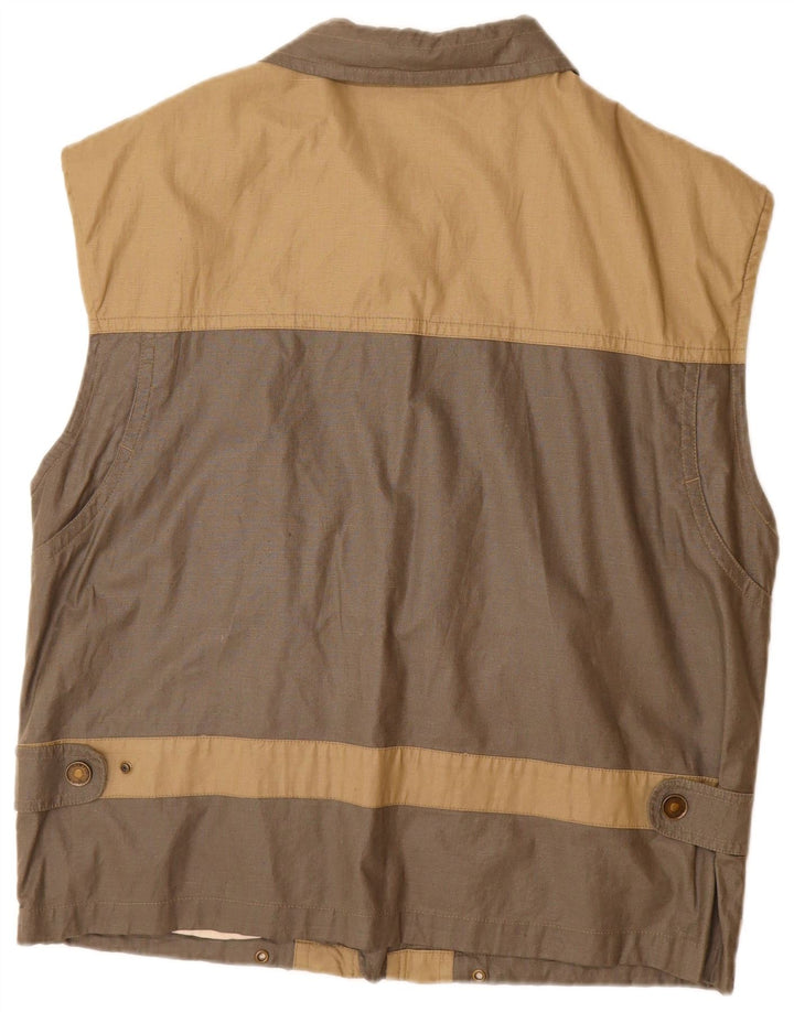 Gilet da uomo VINTAGE UK 38 Cotone color block beige medio