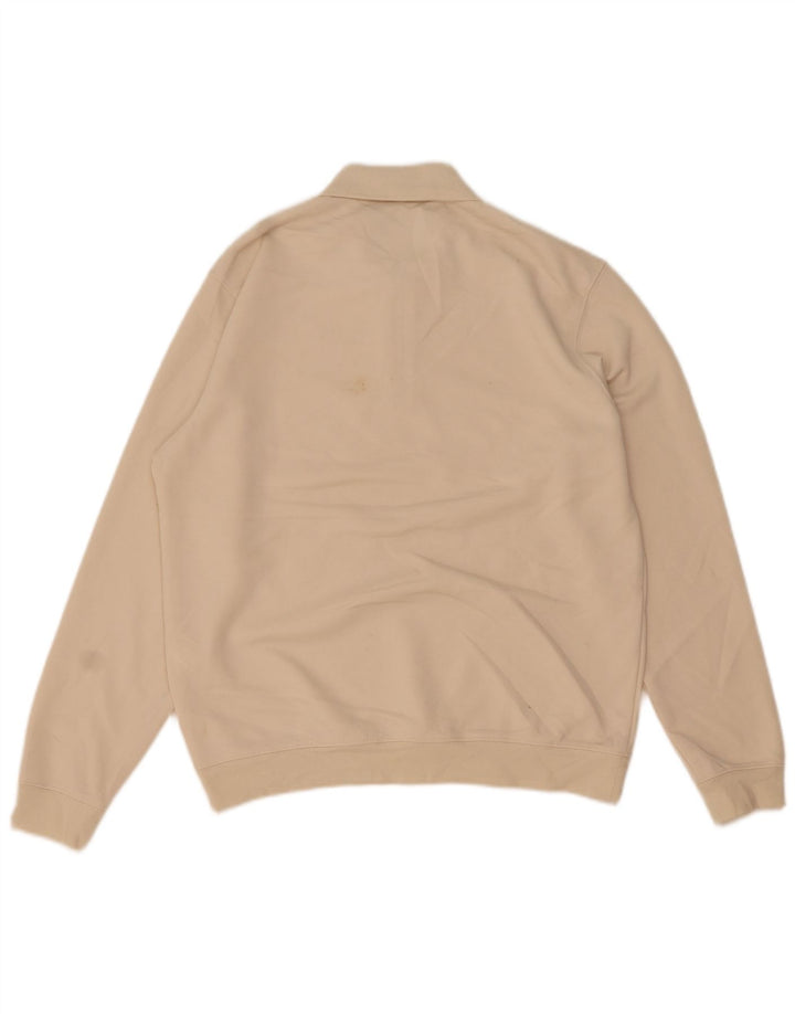 Maglione Zara da uomo con collo alto piccolo in cotone bianco sporco