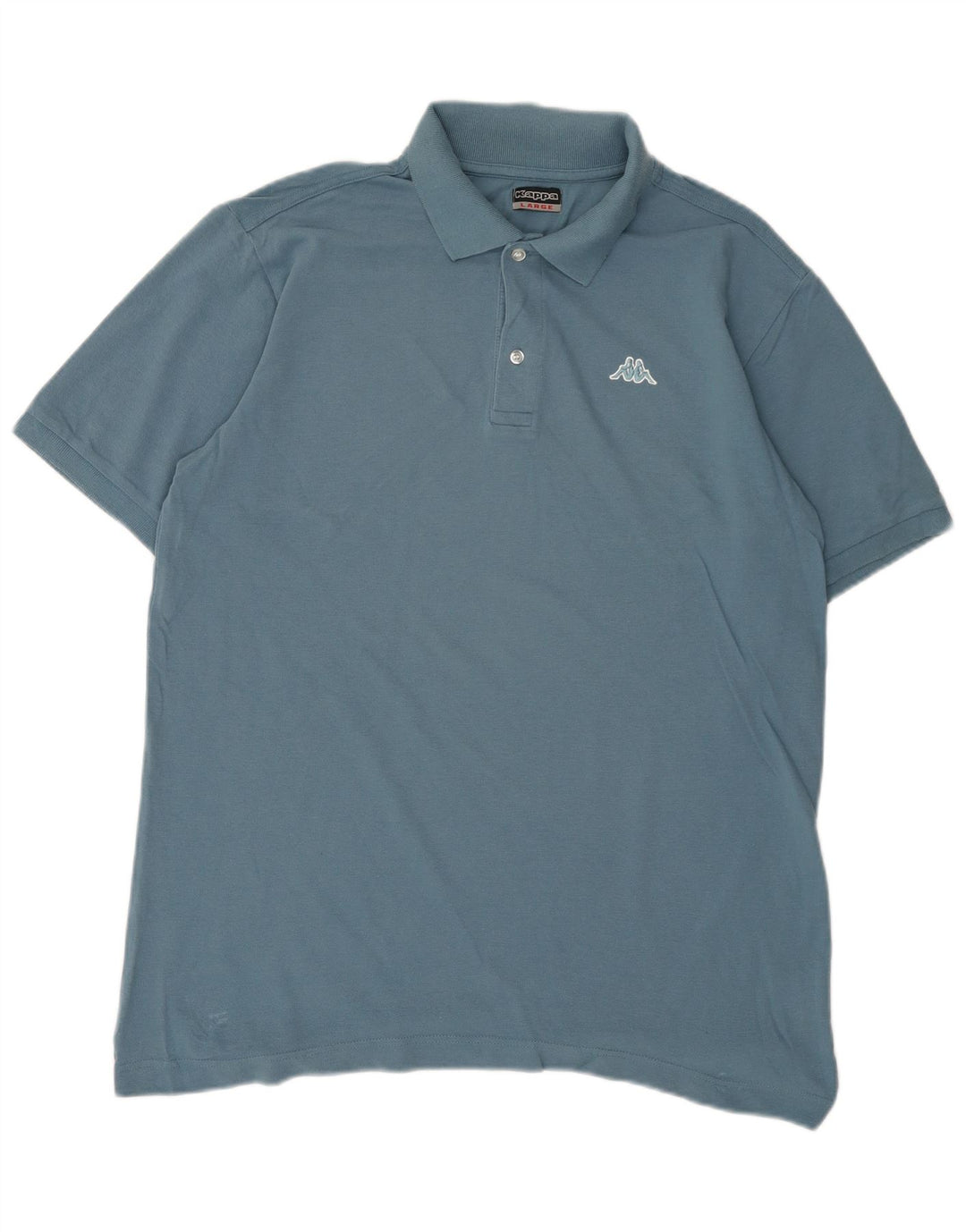 Polo Kappa Uomo Large Blu In Cotone