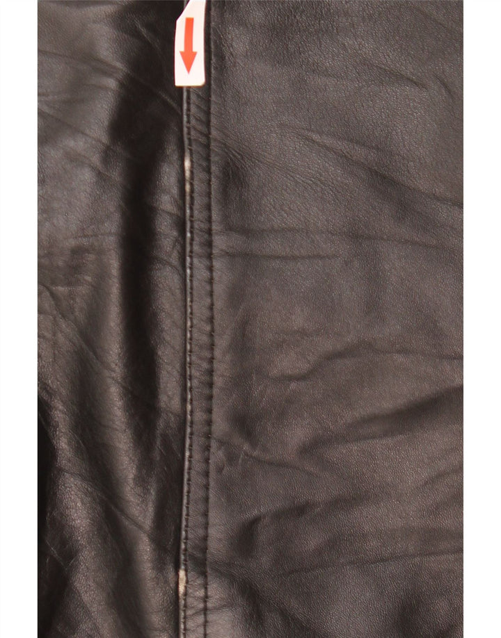 Giacca in pelle da uomo Rosa Cuir UK 40 grande pelle nera