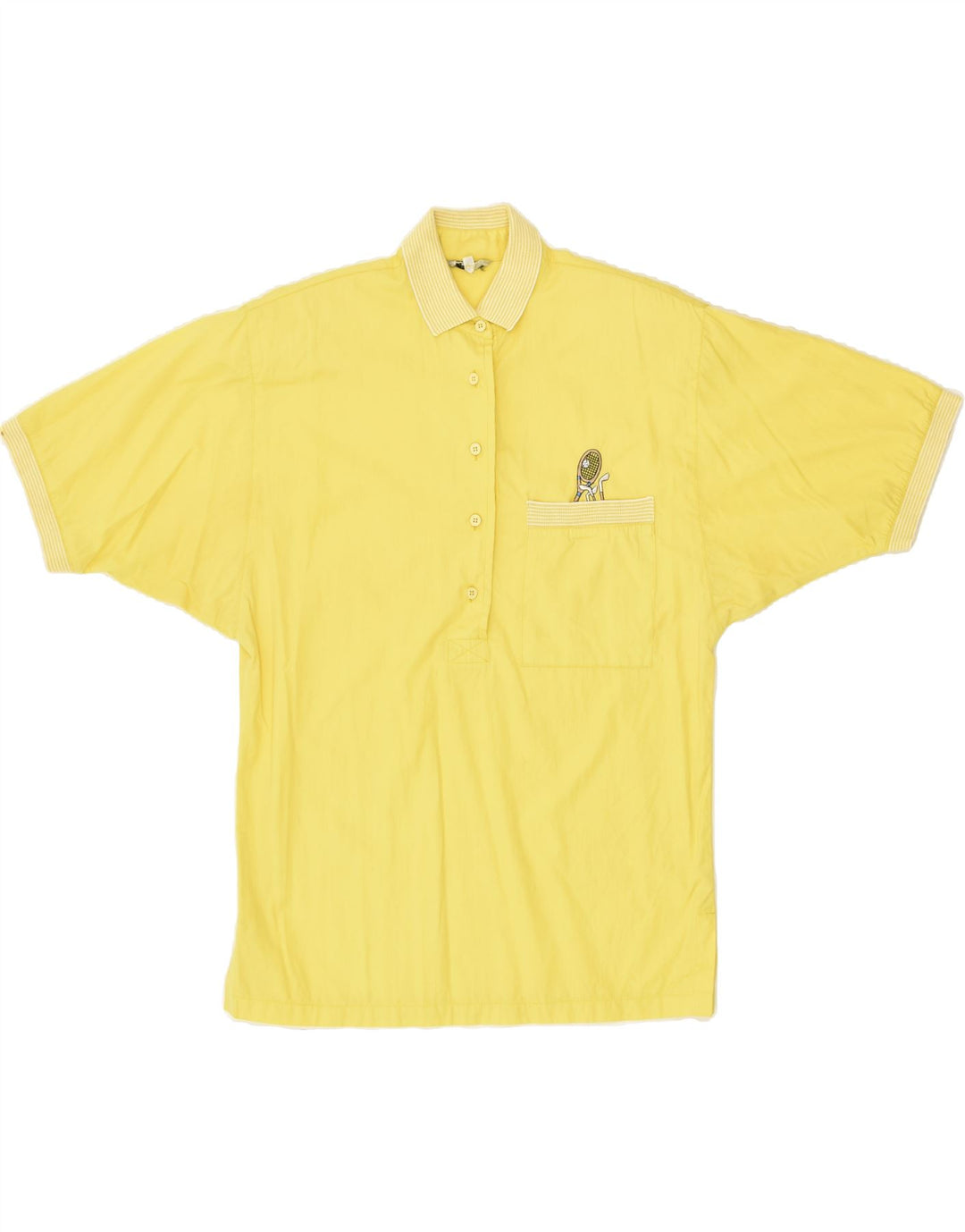 LES COPAINS Womens Polo Shirt UK 18 XL Yellow Cotton | Vintage Les Copains | Thrift | Second-Hand Les Copains | Used Clothing | Messina Hembry 