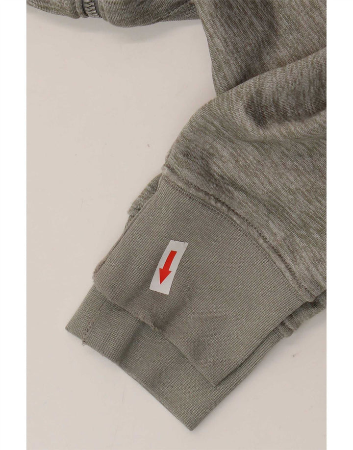 Felpa con cappuccio e zip Jordan da uomo in poliestere grigio medio