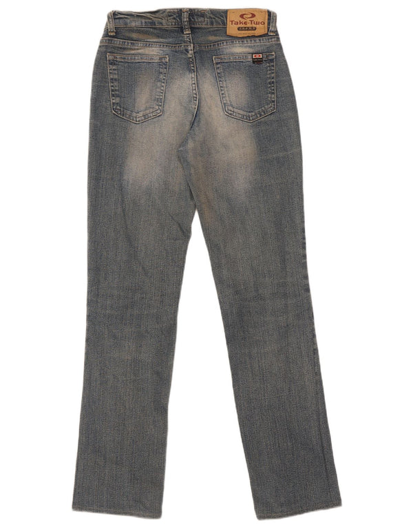 Prendi due jeans dritti da donna taglia 27 W27 L30 cotone blu