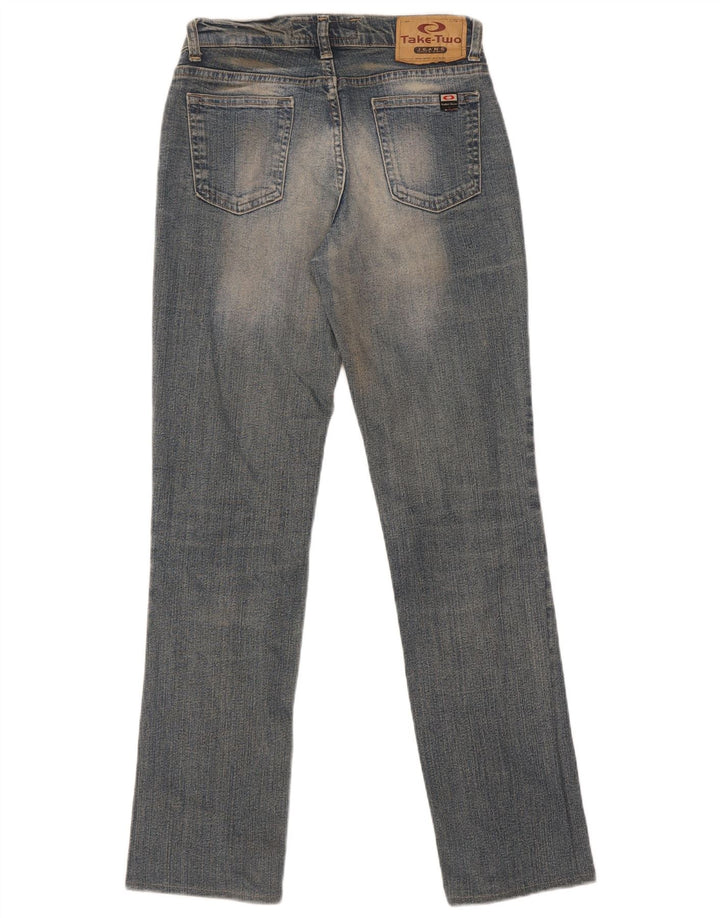 Prendi due jeans dritti da donna taglia 27 W27 L30 cotone blu