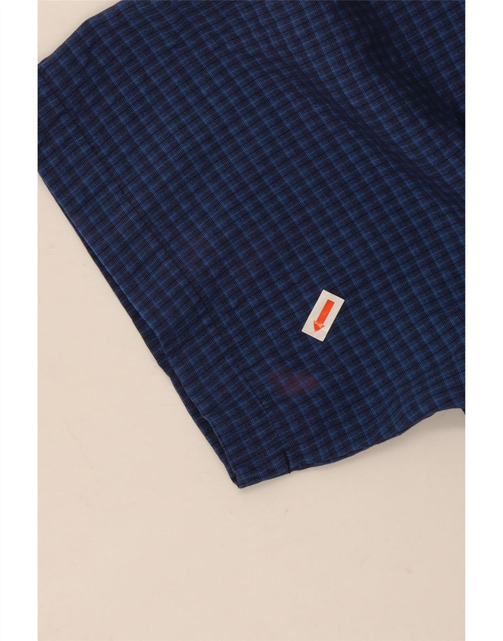 MOSSIMO Camicia a maniche corte da uomo XL Blu a quadretti Rayon