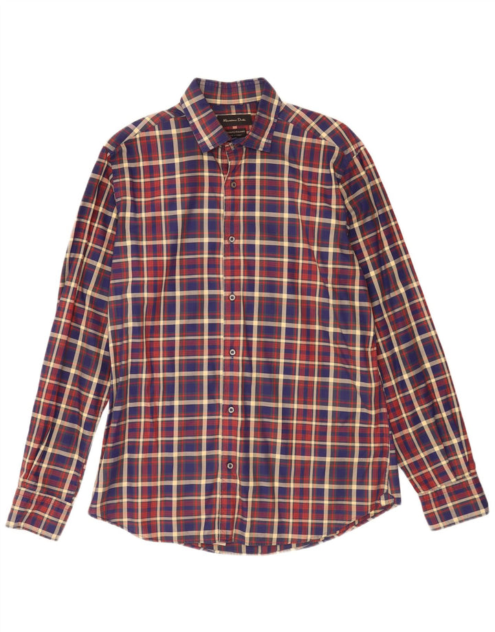 Camicia da uomo Massimo Dutti a quadri multicolore medio