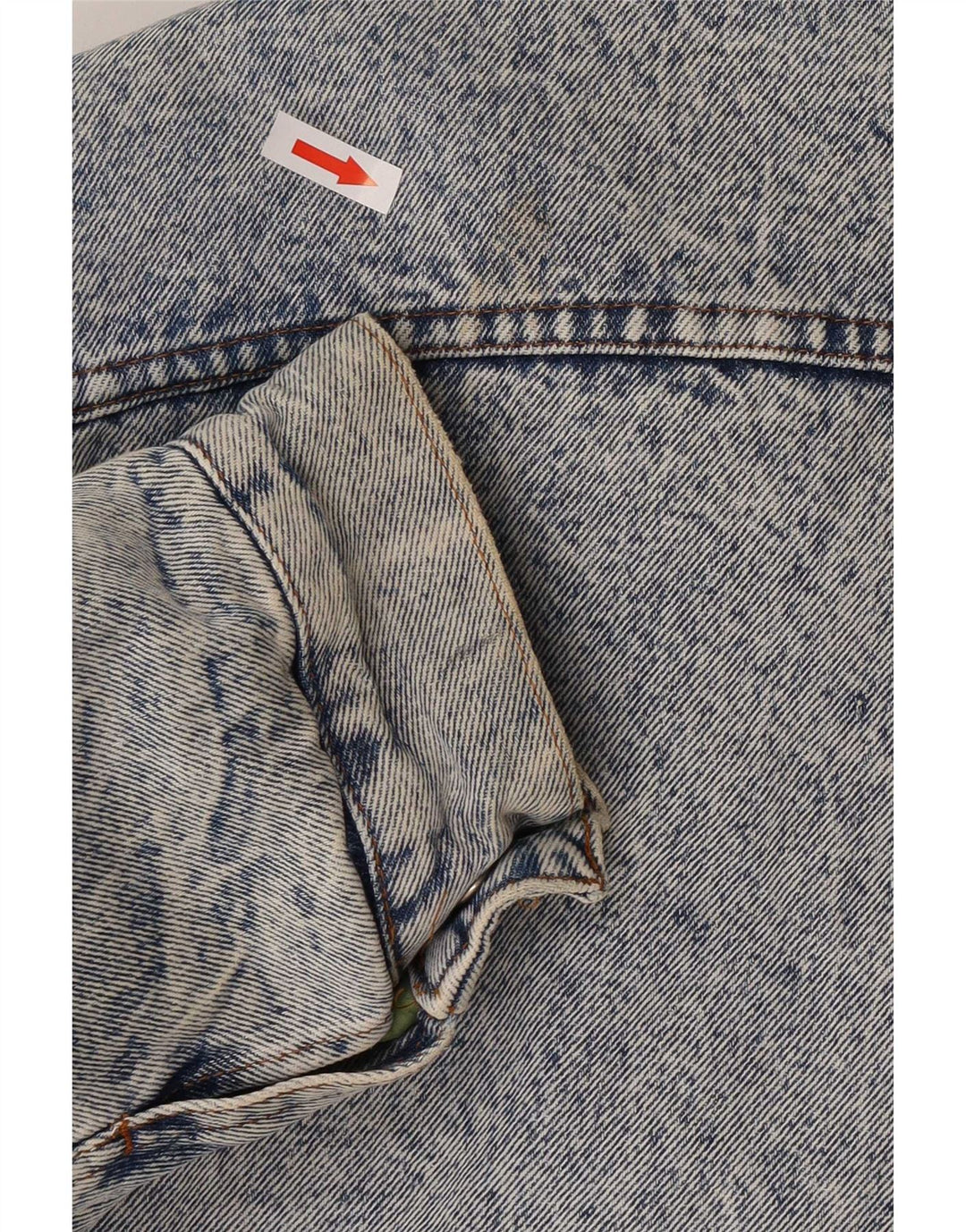 Giacca da uomo in denim Sherpa Rifle da uomo UK 40 grande blu