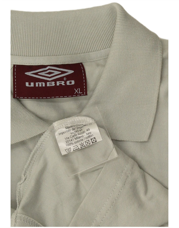 Polo Umbro da uomo XL in cotone verde