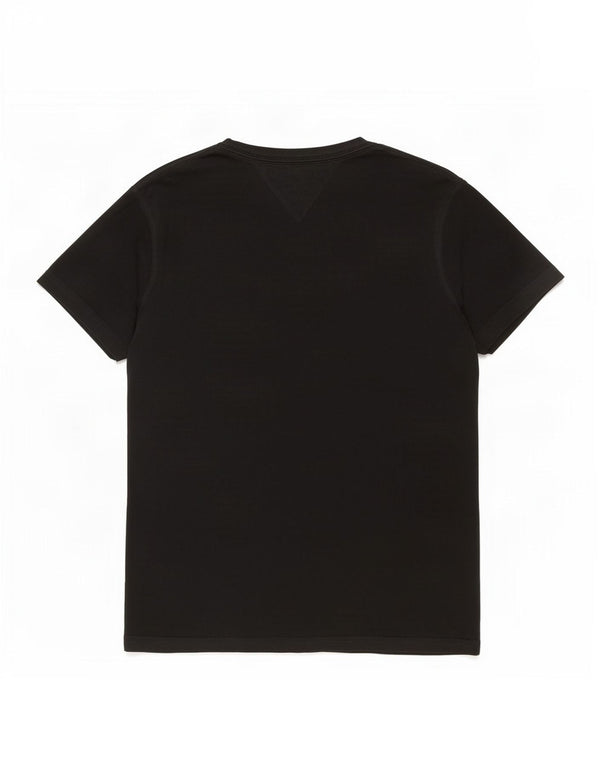 T-shirt grafica da uomo Tommy Hilfiger Top grande in cotone nero