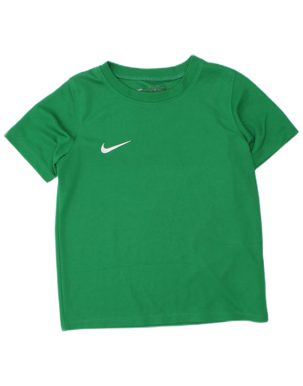 T-shirt da ragazzo Nike Top 5-6 anni in poliestere verde