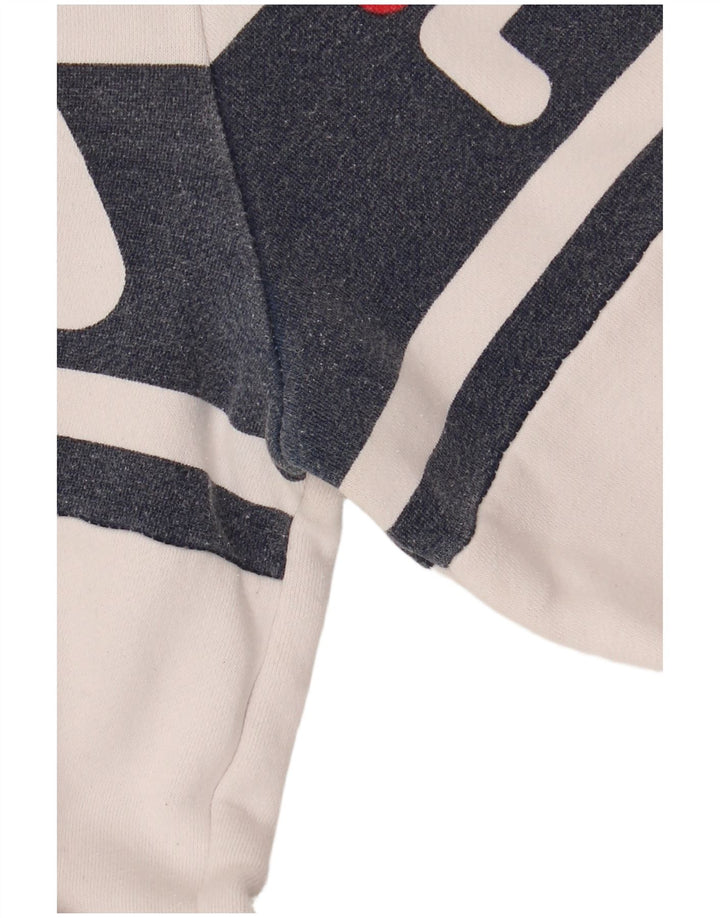 Felpa grafica da uomo Fila IT 52 Large White Colourblock Cotton