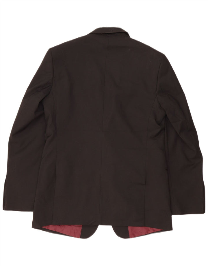 Giacca blazer a 2 bottoni lunga Marks & Spencer da uomo UK 42 XL nera