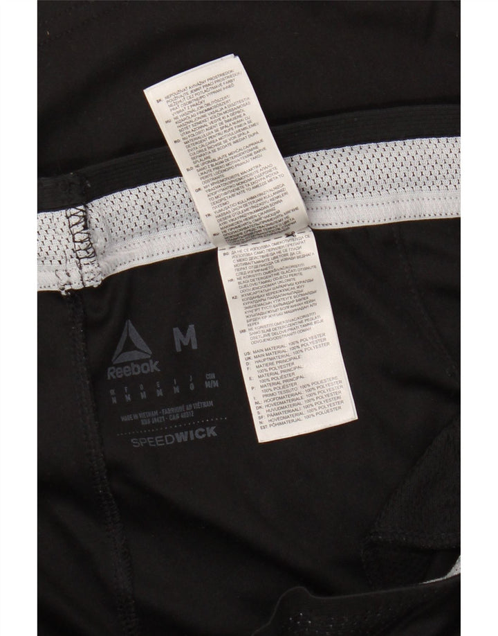 Pantaloncini sportivi Reebok da uomo medio nero in poliestere