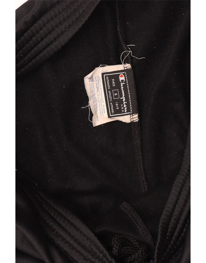 Pantaloni da tuta grafici da uomo CHAMPION piccoli in poliestere nero