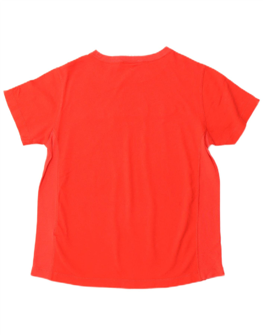 T-shirt grafica da donna CHAMPION Top UK 12 cotone rosso medio