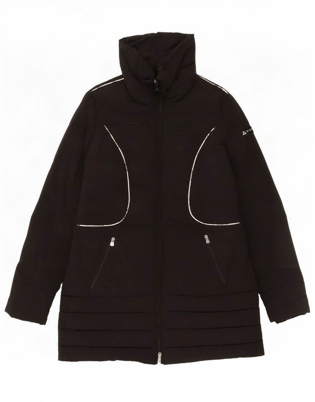PEUTEREY Cappotto Imbottito Donna IT 46 Large Nero Nylon