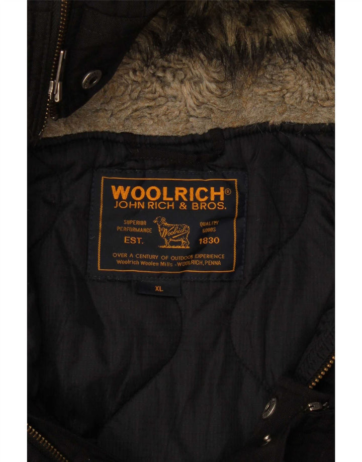 Giubbotto bomber con cappuccio da uomo Woolrich UK 42 XL Nero