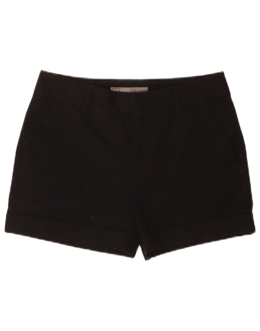 Pantaloncini chino da donna Zara medi W28 poliestere nero