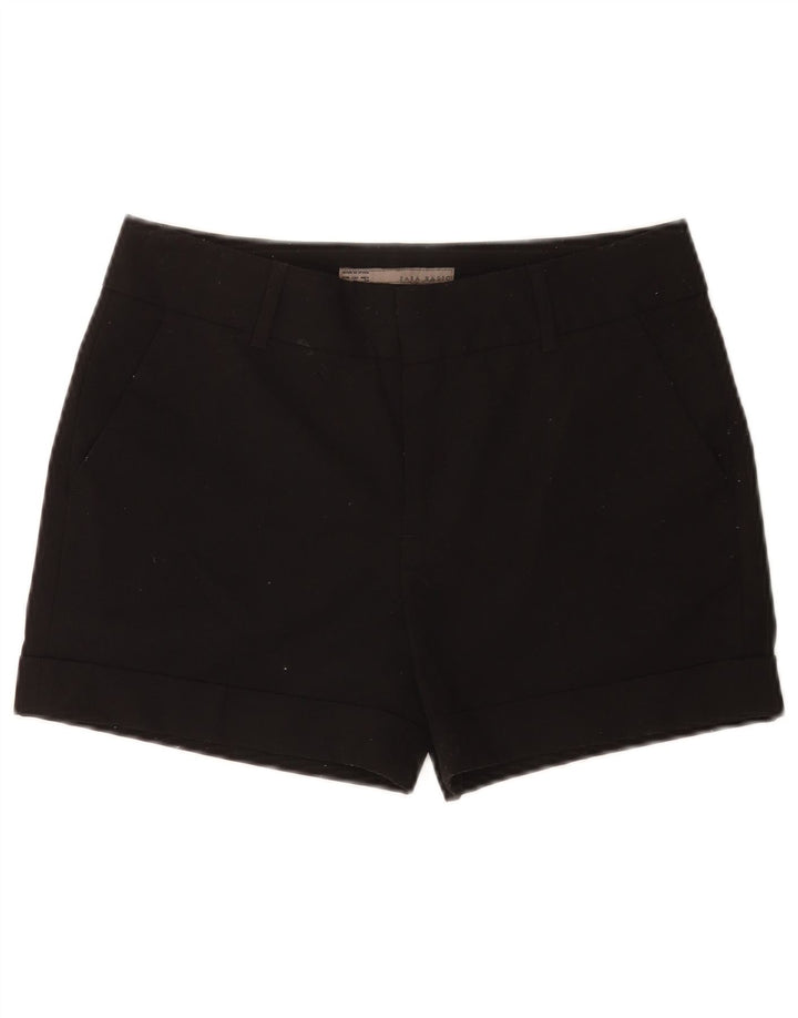 Pantaloncini chino da donna Zara medi W28 poliestere nero