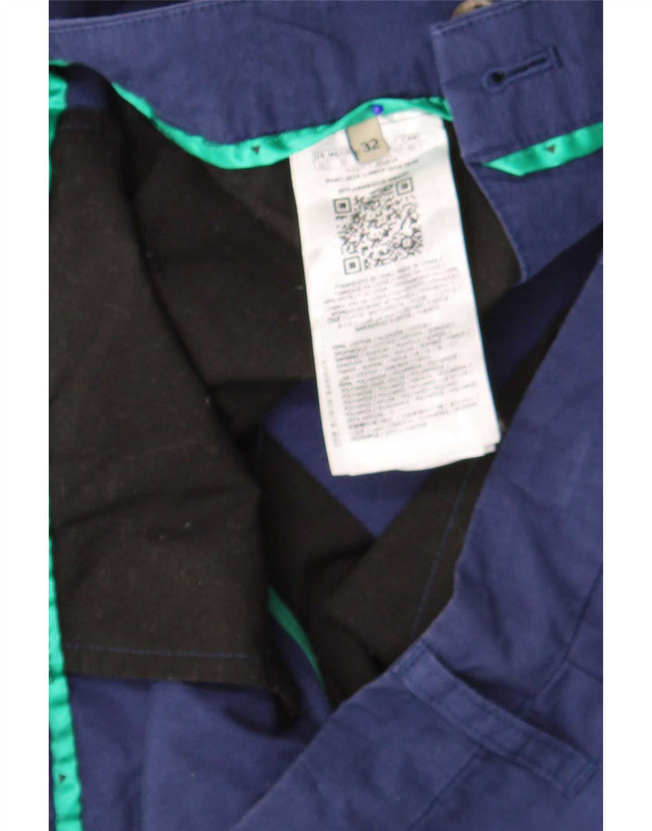Pantaloncini chino da uomo Guess W32 in cotone blu medio