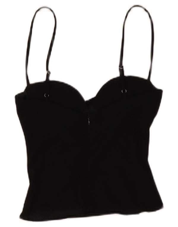 Canottiera corta corta da donna Zara UK 6 XS nera