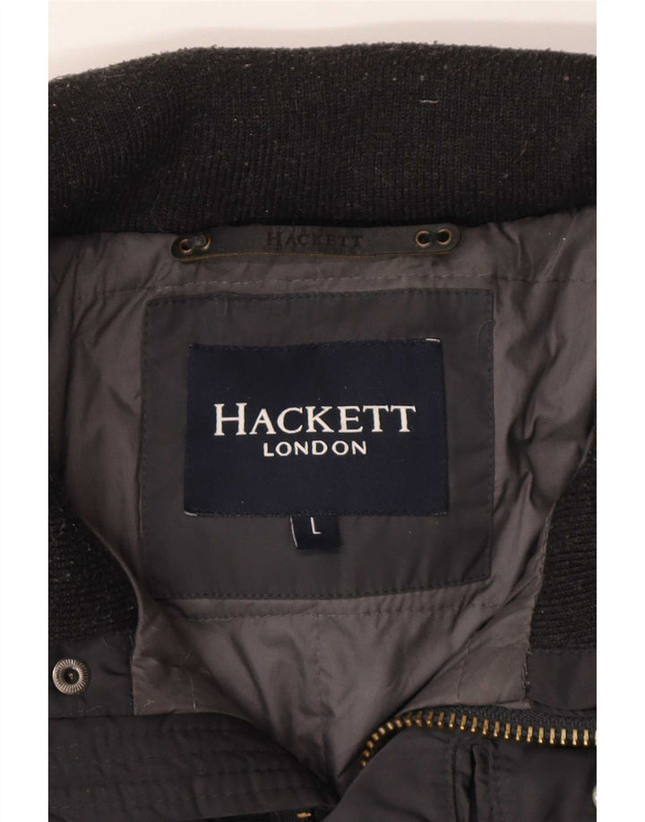 Giacca imbottita da uomo Hackett UK 40 grande poliestere grigio