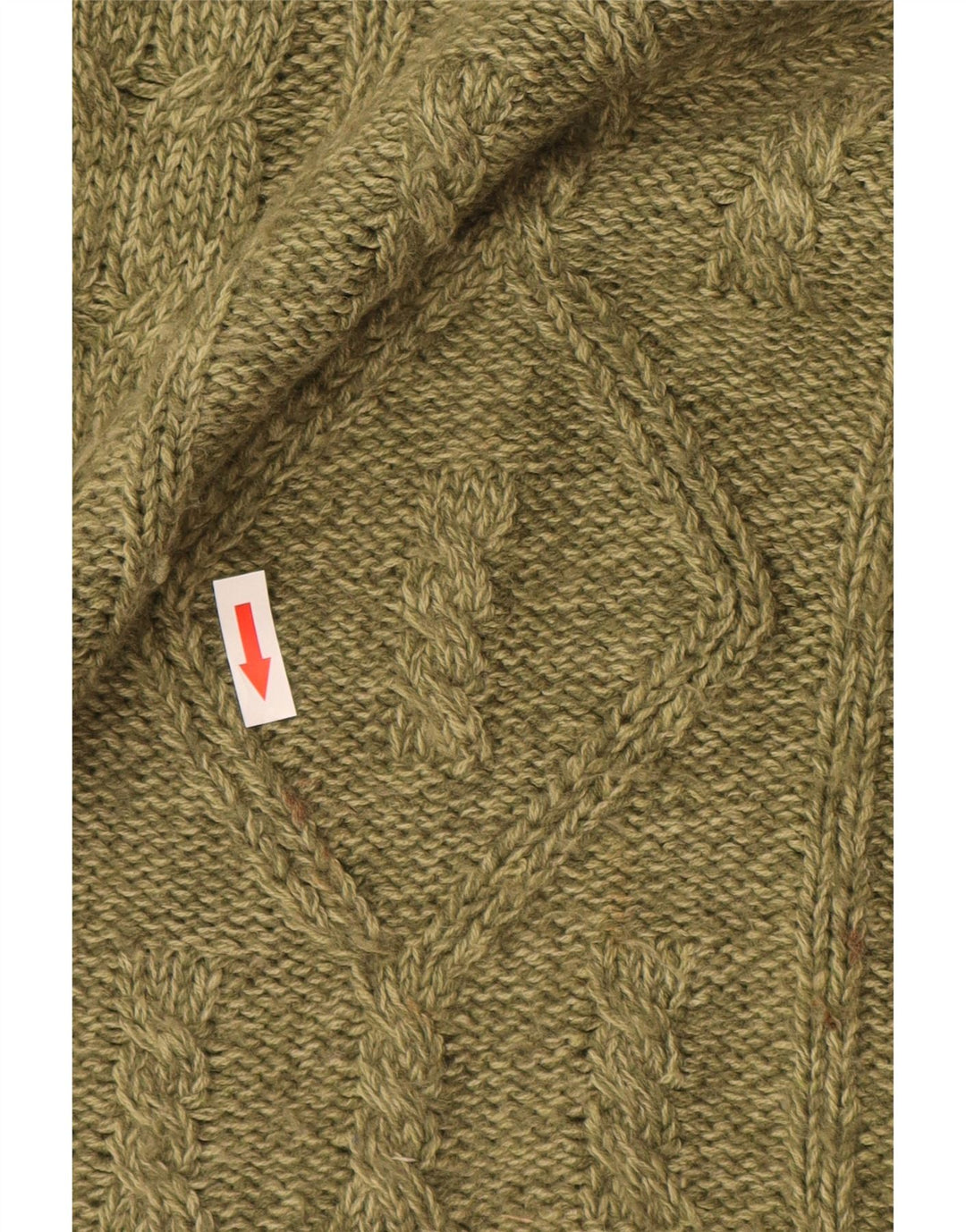 Maglione maglione girocollo da uomo Canda grande acrilico verde