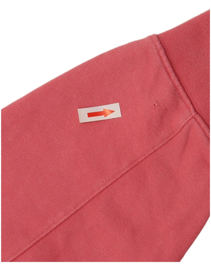 Felpa oversize da donna ADIDAS UK 10 piccola in cotone rosa