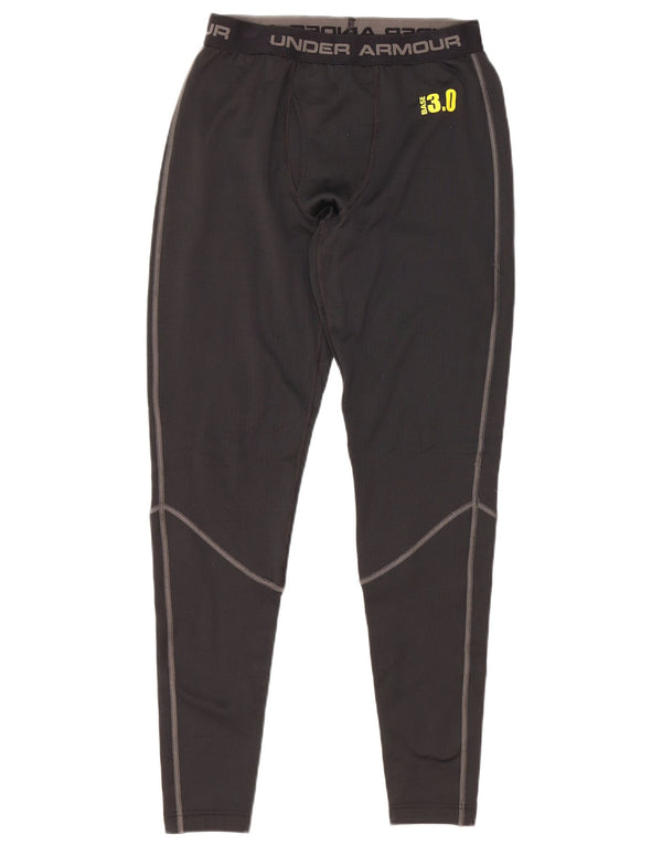 Leggings grafici Under Armour da uomo Cold Gear poliestere nero medio